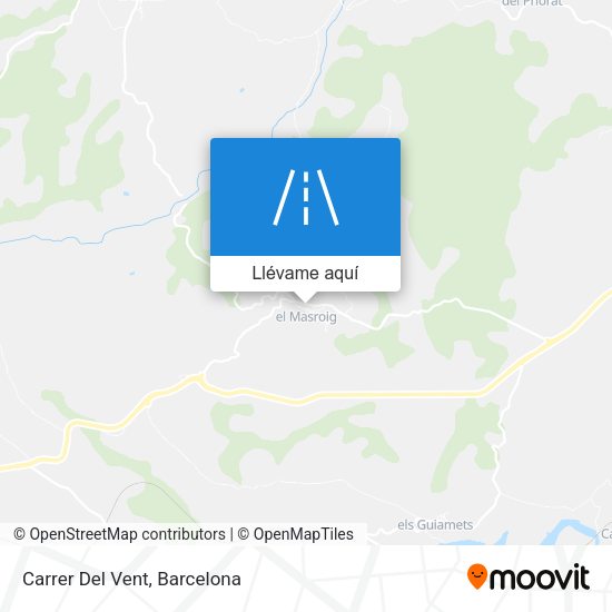 Mapa Carrer Del Vent