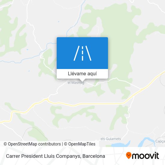 Mapa Carrer President Lluís Companys