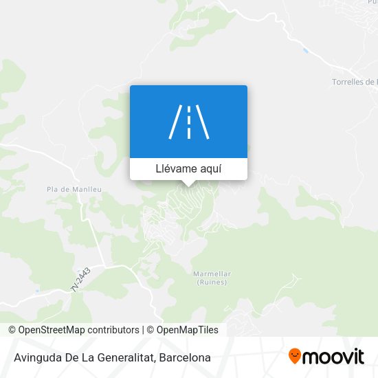Mapa Avinguda De La Generalitat