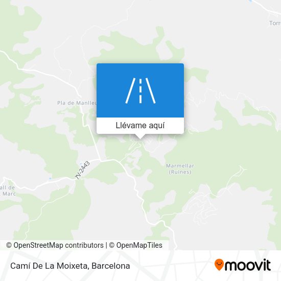 Mapa Camí De La Moixeta