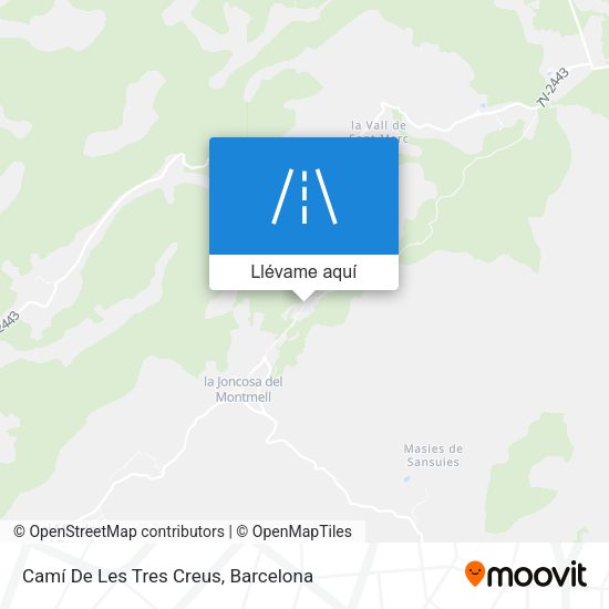 Mapa Camí De Les Tres Creus