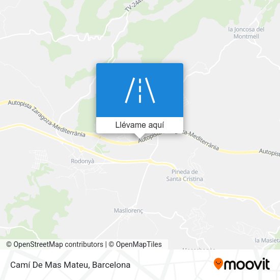 Mapa Camí De Mas Mateu