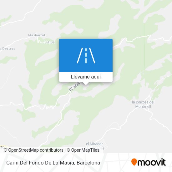 Mapa Camí Del Fondo De La Masia