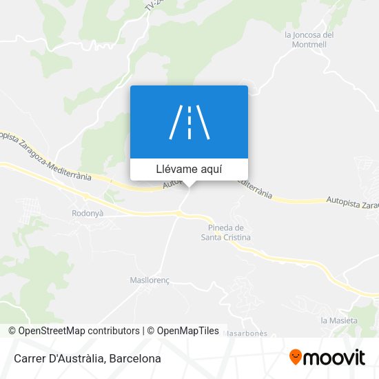 Mapa Carrer D'Austràlia