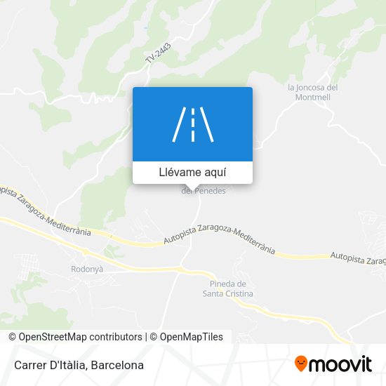 Mapa Carrer D'Itàlia