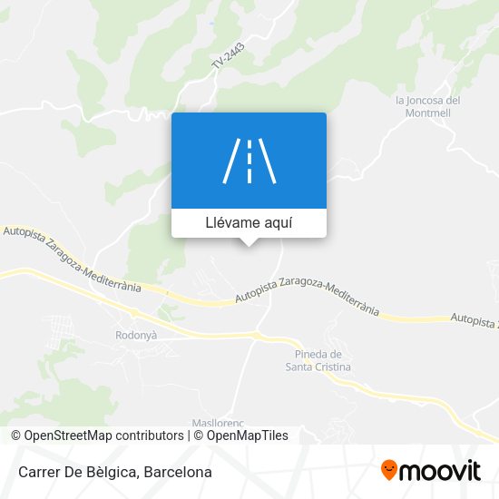 Mapa Carrer De Bèlgica