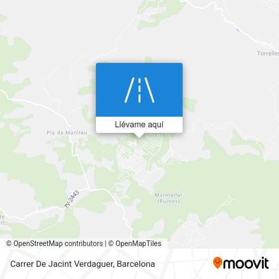 Mapa Carrer De Jacint Verdaguer