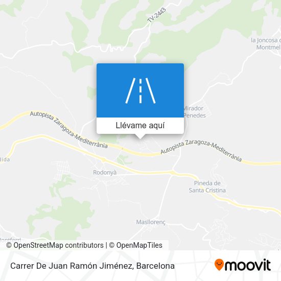 Mapa Carrer De Juan Ramón Jiménez