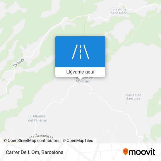 Mapa Carrer De L'Om