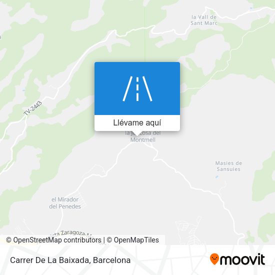 Mapa Carrer De La Baixada