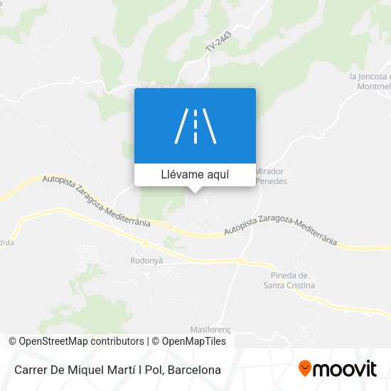 Mapa Carrer De Miquel Martí I Pol