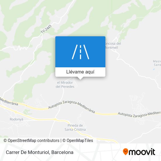 Mapa Carrer De Monturiol