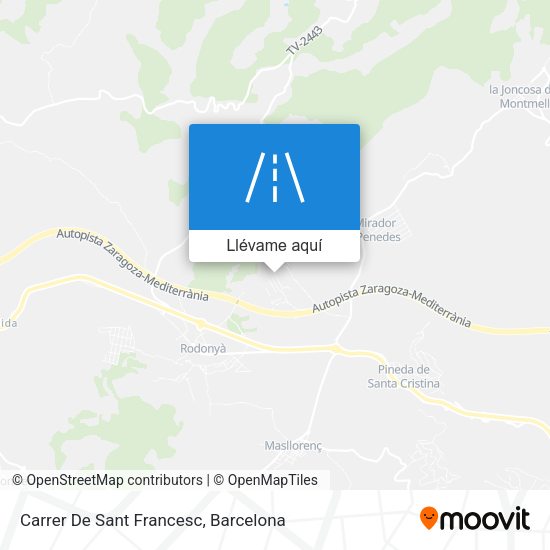 Mapa Carrer De Sant Francesc