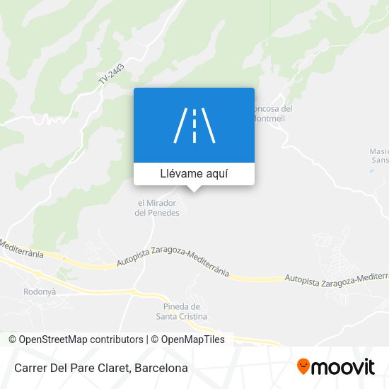 Mapa Carrer Del Pare Claret