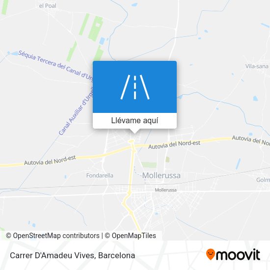 Mapa Carrer D'Amadeu Vives
