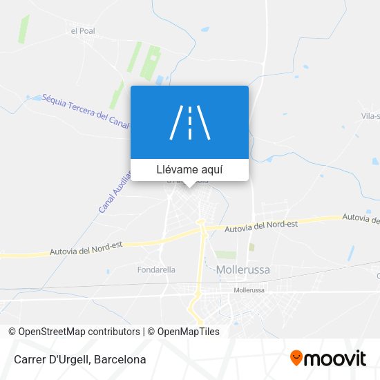 Mapa Carrer D'Urgell