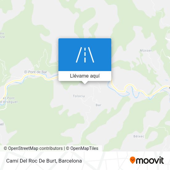 Mapa Camí Del Roc De Burt