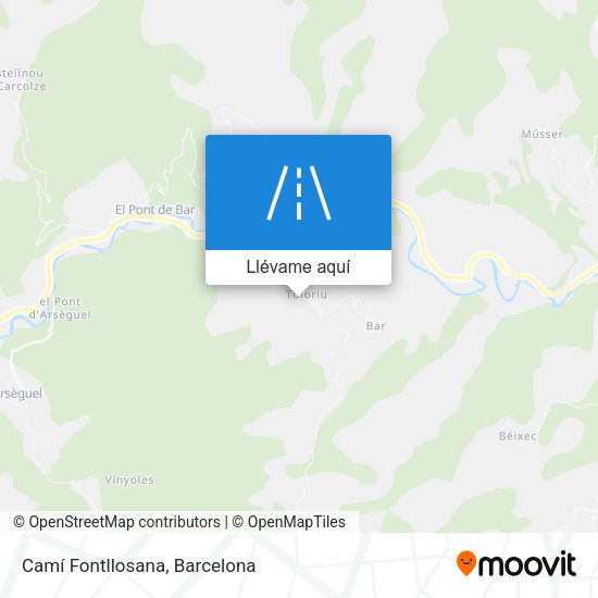 Mapa Camí Fontllosana