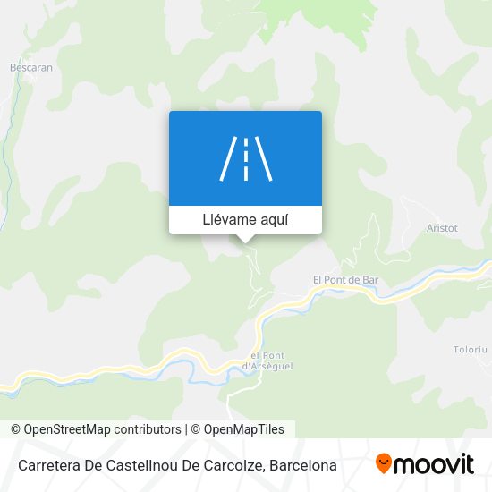 Mapa Carretera De Castellnou De Carcolze