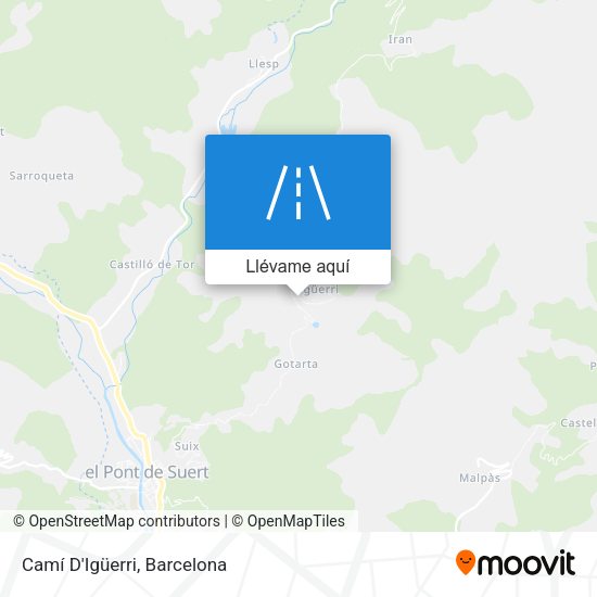 Mapa Camí D'Igüerri