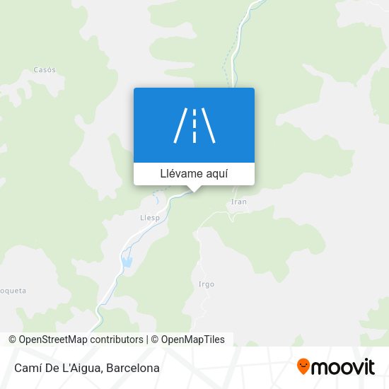 Mapa Camí De L'Aigua