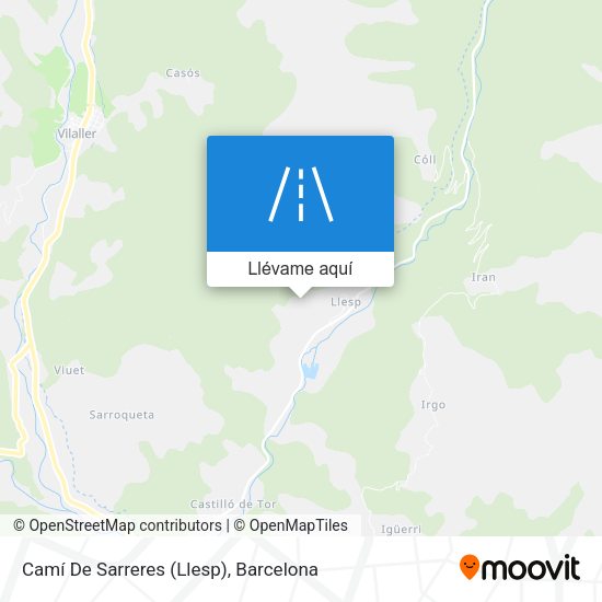 Mapa Camí De Sarreres (Llesp)