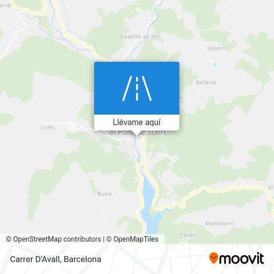 Mapa Carrer D'Avall