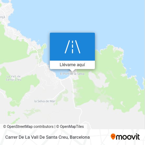 Mapa Carrer De La Vall De Santa Creu
