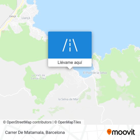 Mapa Carrer De Matamala