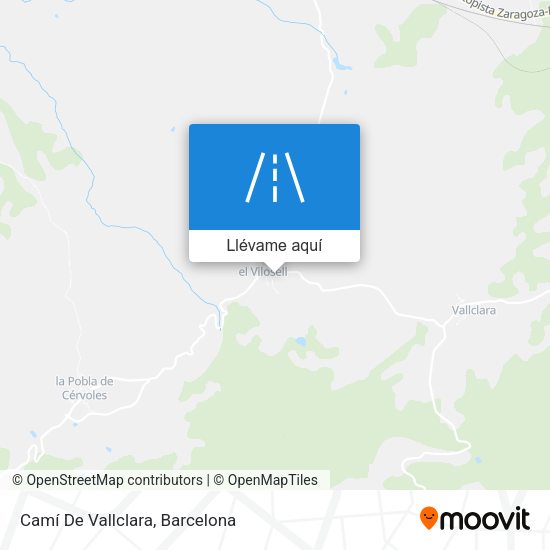 Mapa Camí De Vallclara