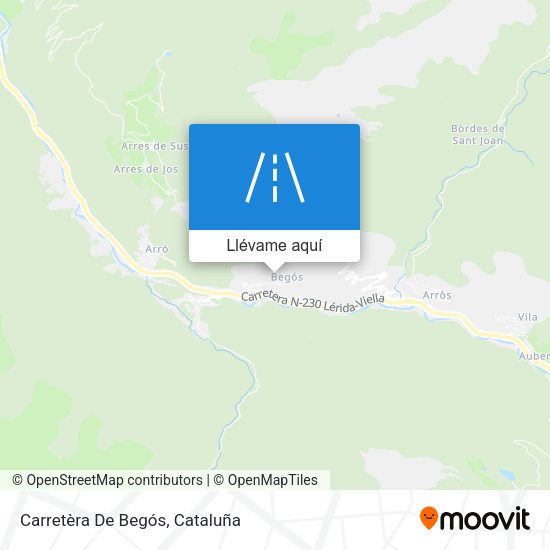 Mapa Carretèra De Begós