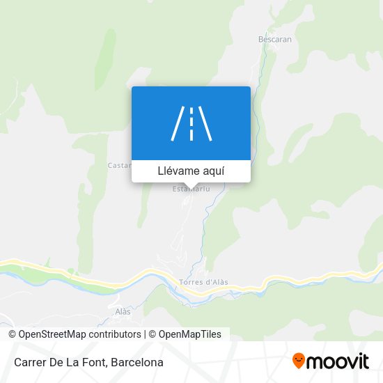 Mapa Carrer De La Font