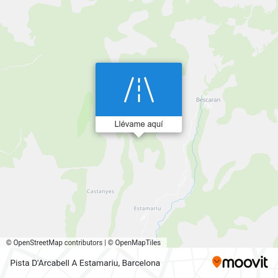 Mapa Pista D'Arcabell A Estamariu