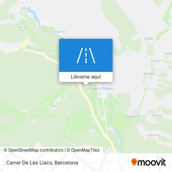 Mapa Carrer De Les Llacs