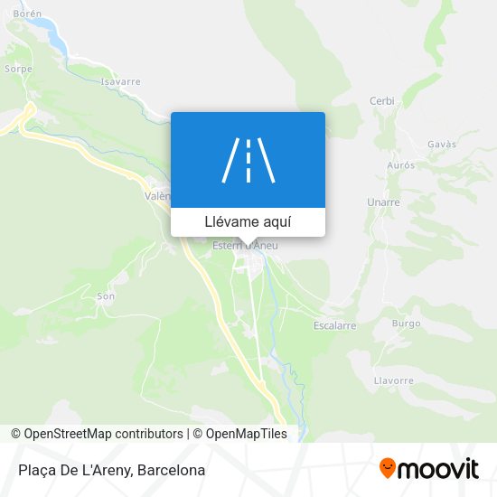 Mapa Plaça De L'Areny