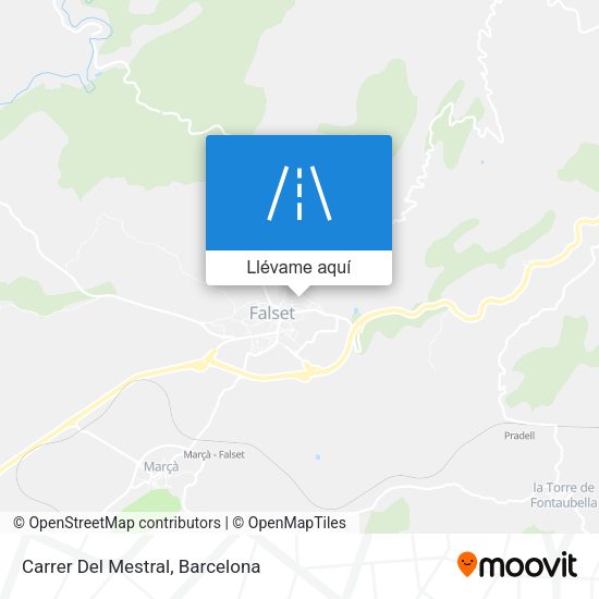 Mapa Carrer Del Mestral