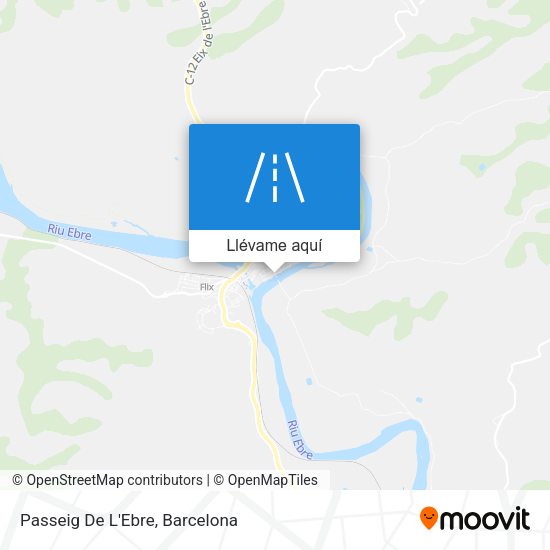 Mapa Passeig De L'Ebre