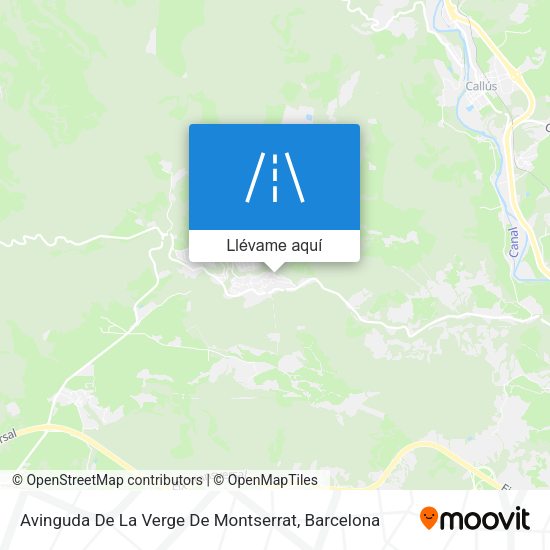 Mapa Avinguda De La Verge De Montserrat