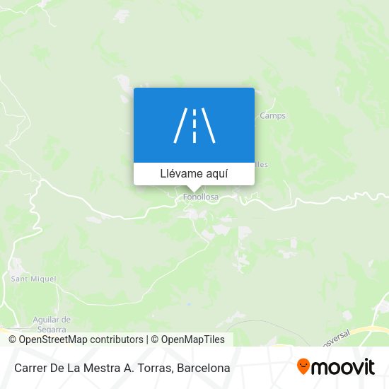 Mapa Carrer De La Mestra A. Torras