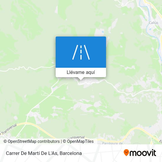 Mapa Carrer De Martí De L'As