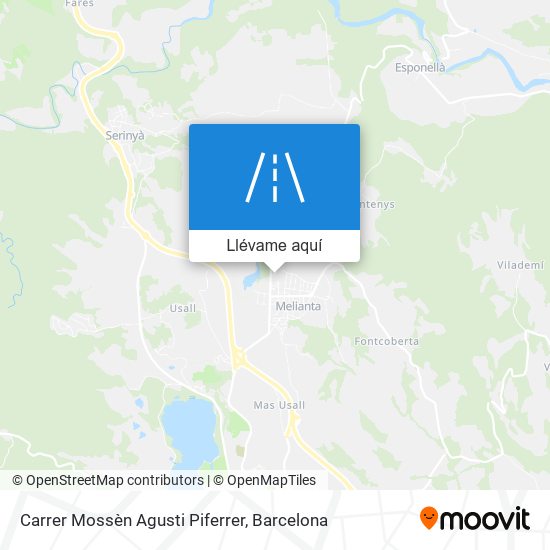 Mapa Carrer Mossèn Agusti Piferrer