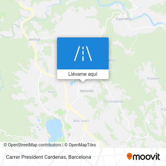 Mapa Carrer President Cardenas
