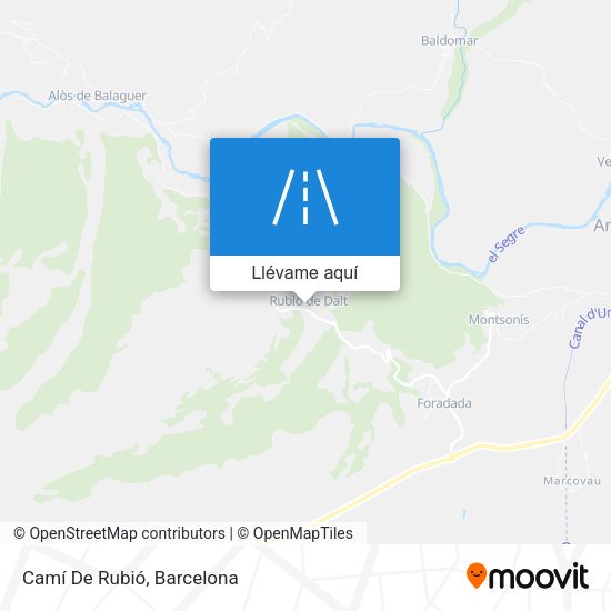 Mapa Camí De Rubió