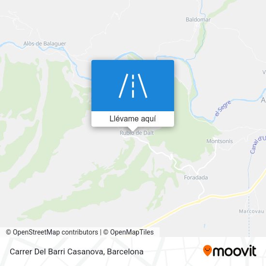 Mapa Carrer Del Barri Casanova