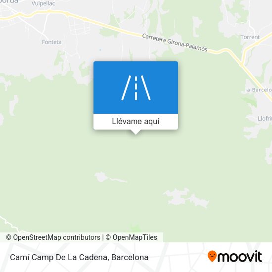 Mapa Camí Camp De La Cadena