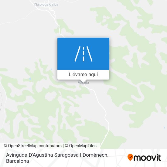 Mapa Avinguda D'Agustina Saragossa I Domènech