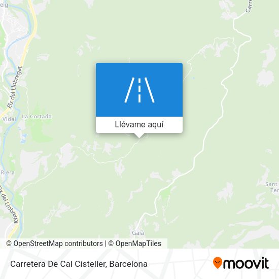 Mapa Carretera De Cal Cisteller