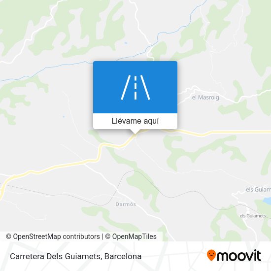 Mapa Carretera Dels Guiamets