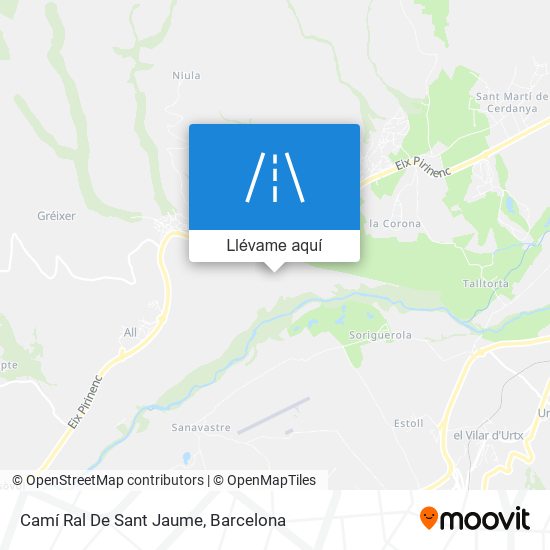 Mapa Camí Ral De Sant Jaume