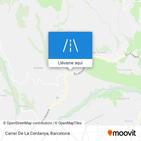 Mapa Carrer De La Cerdanya